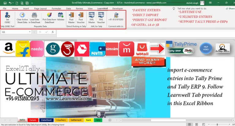 Excel to Tally Ecommerce