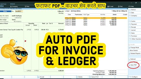 2022 Best Free Auto PDF Generator TDL for Invoice and Ledger | Tally ...