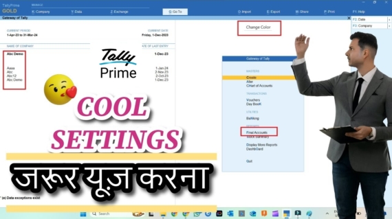 Tally Prime Best Settings
