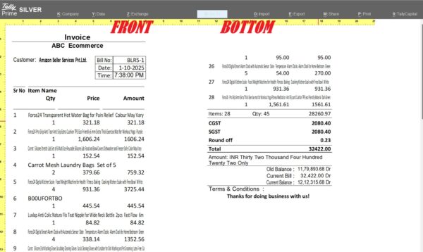 POS Style Invoice