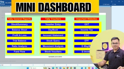 TallyPrime Advanced Dashboard