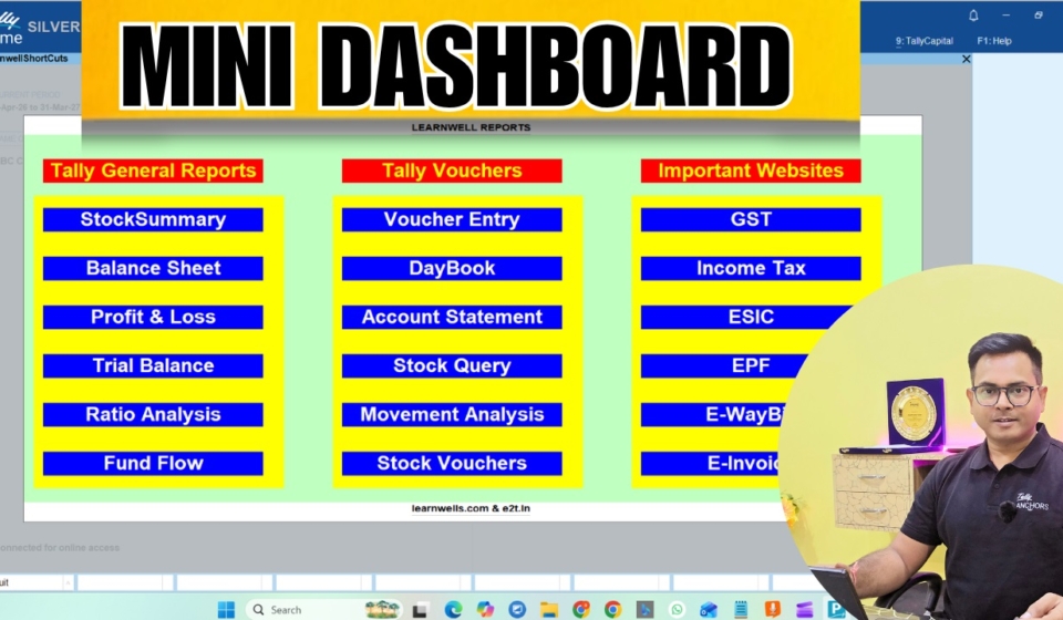 TallyPrime Advanced Dashboard