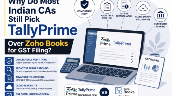 Why Most CAs in India Recommend TallyPrime Over Zoho Books for GST Filing