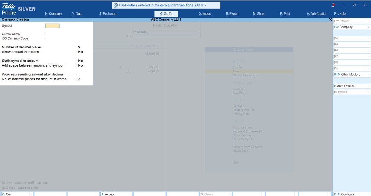 Multi-Currency Accounting for Export Businesses on TallyPrime