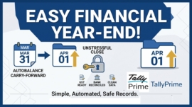 How Businesses Close Their Financial Year Effortlessly in TallyPrime
