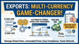 Multi-Currency Accounting for Export Businesses on TallyPrime