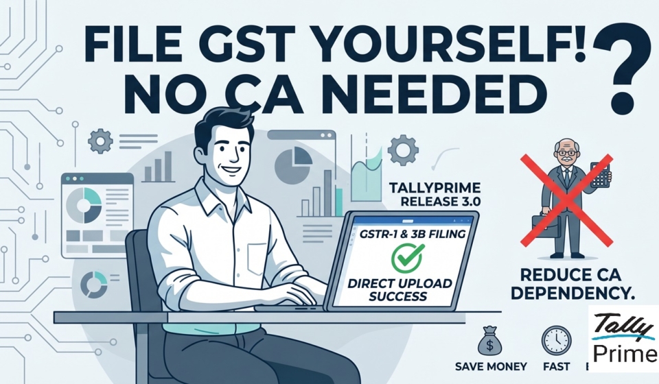 TallyPrime Without a CA: A Wholesale Business Owner's Step-by-Step Guide to GST Returns and Basic Bookkeeping