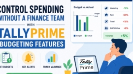 How Businesses Without a Finance Team Use TallyPrime's Budgeting Features to Control Spending