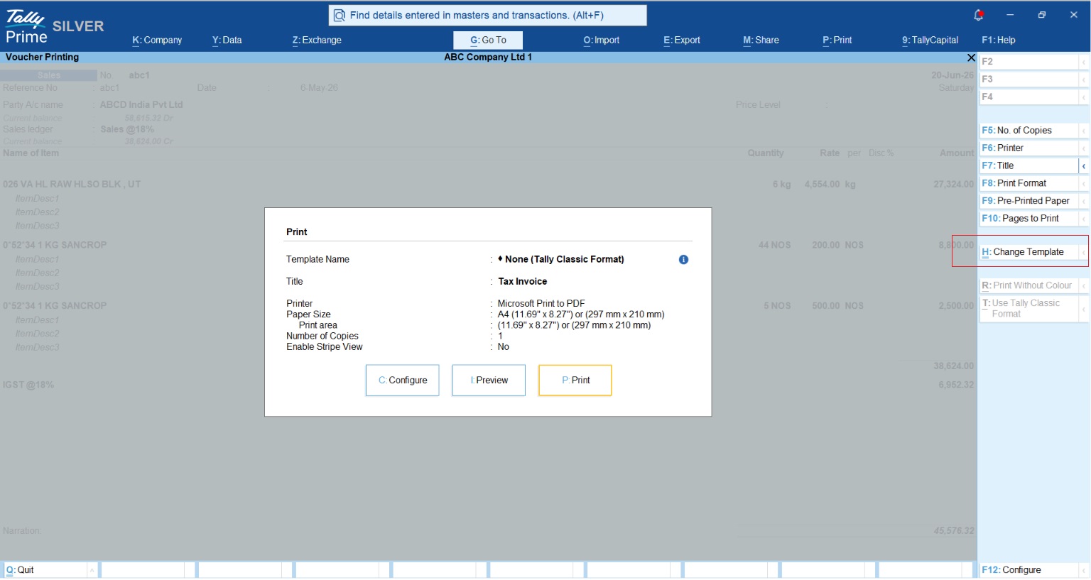 How to Customise Invoice Formats in TallyPrime Without Coding