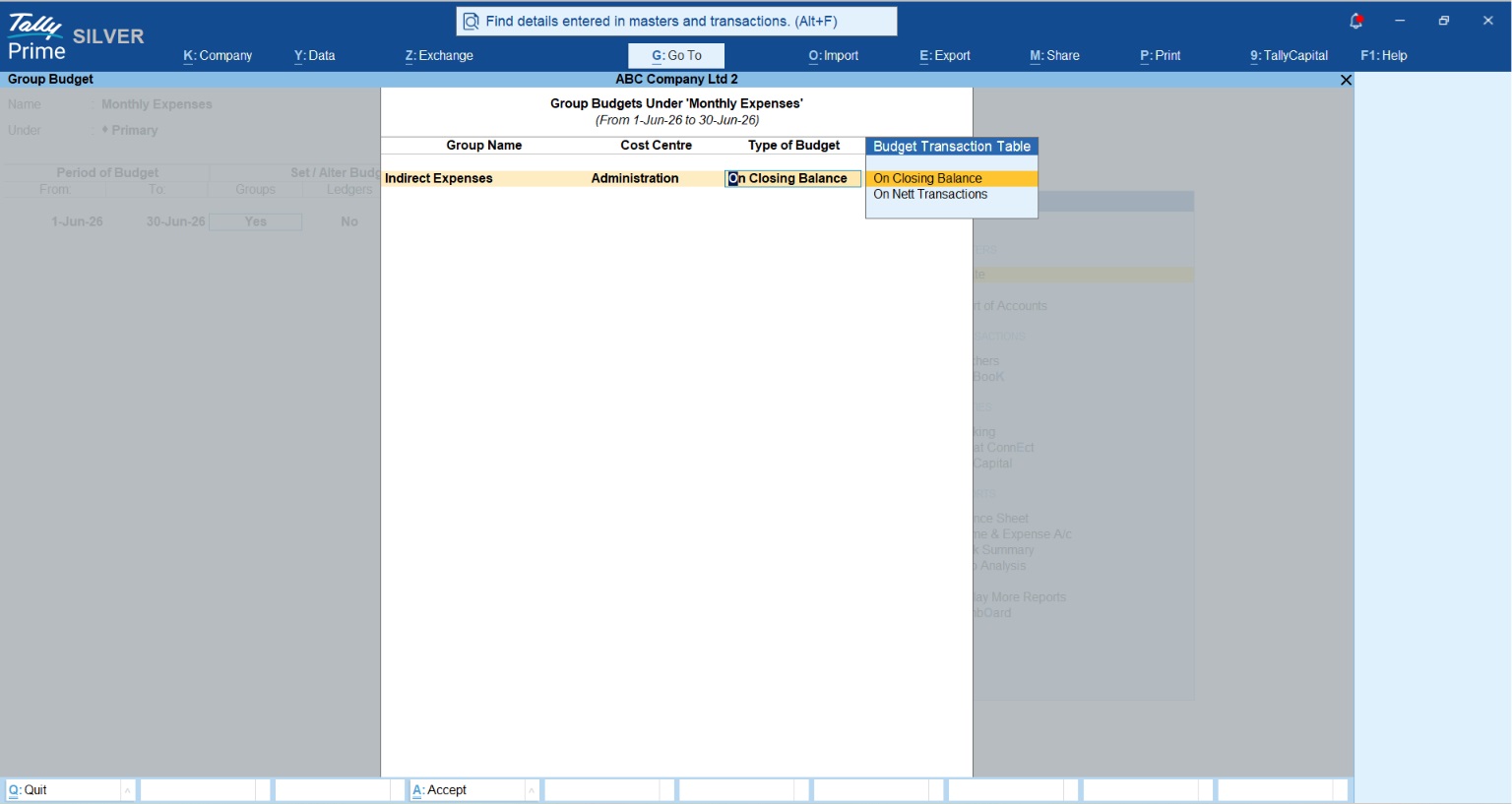 Income and Expense Budgeting in TallyPrime: How Indian SMEs Plan and Track Financial Performance