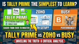 TallyPrime vs Zoho Books vs Busy: Which Is Easiest to Learn for Staff with Basic Accounting Knowledge?