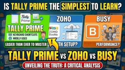 TallyPrime vs Zoho Books vs Busy: Which Is Easiest to Learn for Staff with Basic Accounting Knowledge?