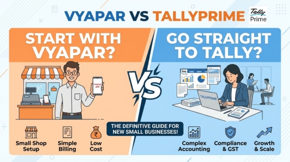 Starting with Vyapar or Going Straight to TallyPrime? A Guide for New Small Businesses
