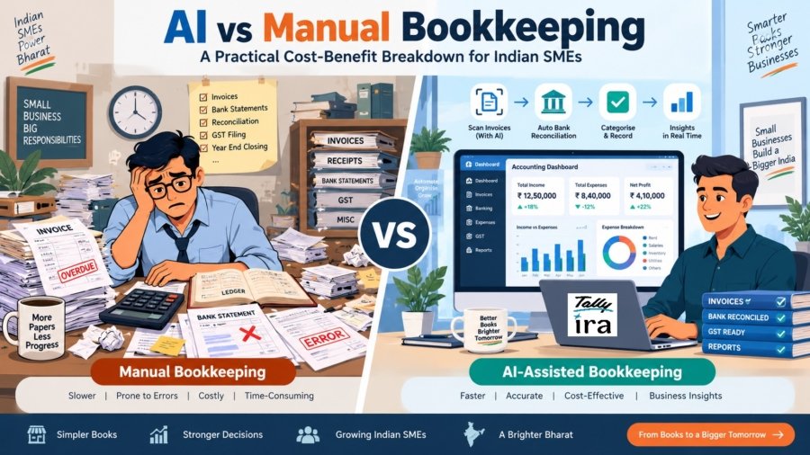 AI vs Manual Bookkeeping: A Practical Cost-Benefit Breakdown for Indian SMEs