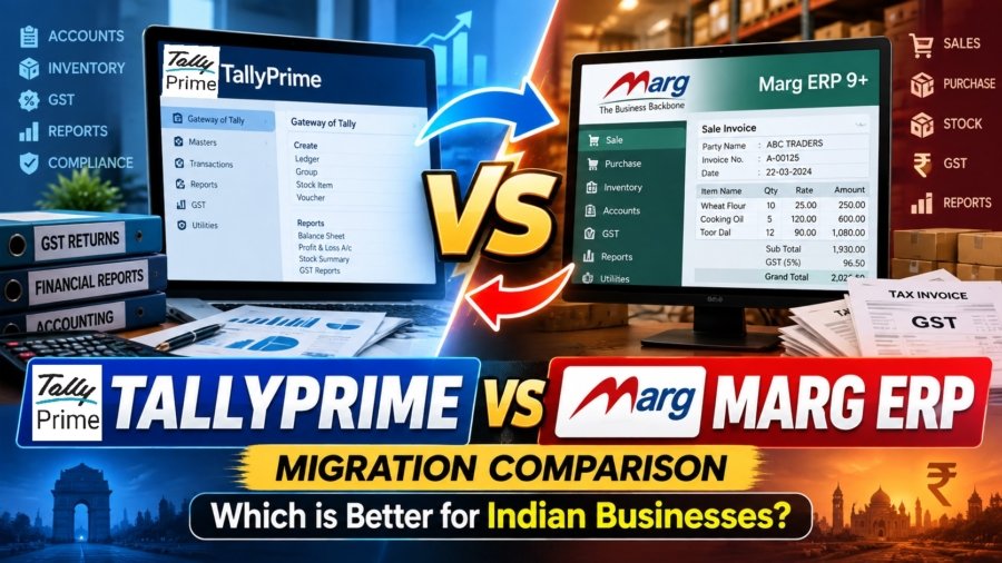 TallyPrime vs Marg ERP